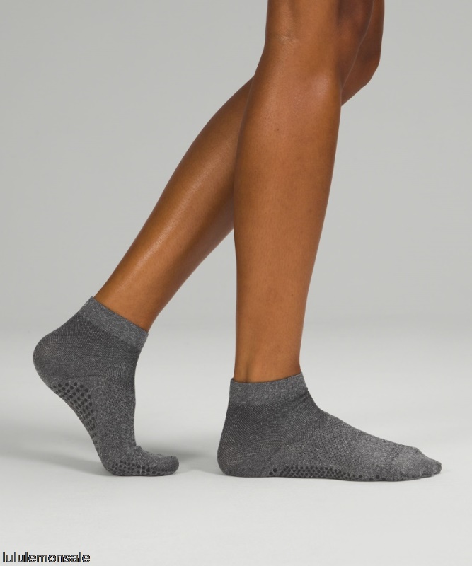 Lululemon Damen DELULU461 | Graphitgrau Meliert Find Your Balance Studio Knöchelsocke Nur Online